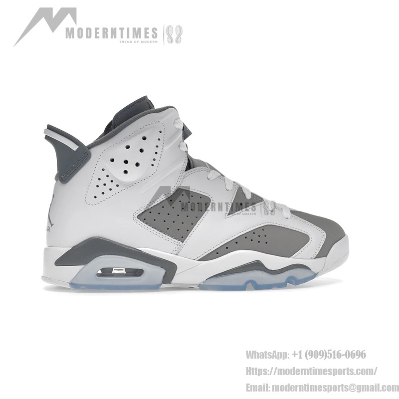 Air Jordan 6 "White/Gray" CT8529-100 | High-Top Basketball Sneakers for Men and Women