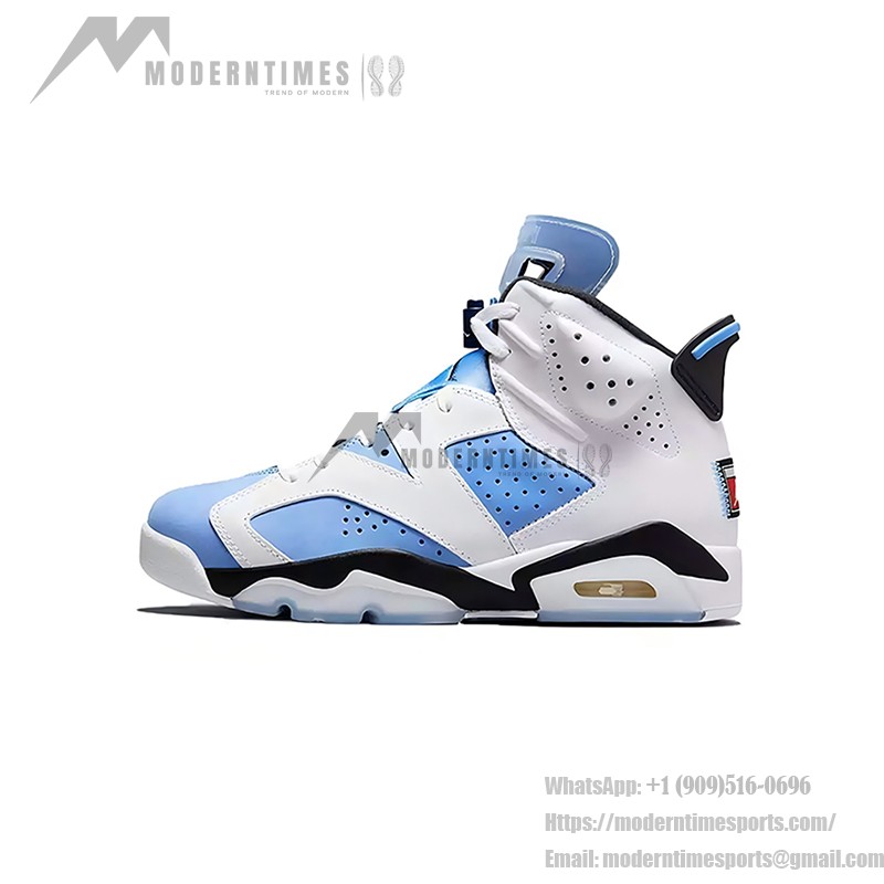 Air Jordan 6 Retro 'UNC White University Blue' CT8529-410 – Premium White and Blue Basketball Sneakers