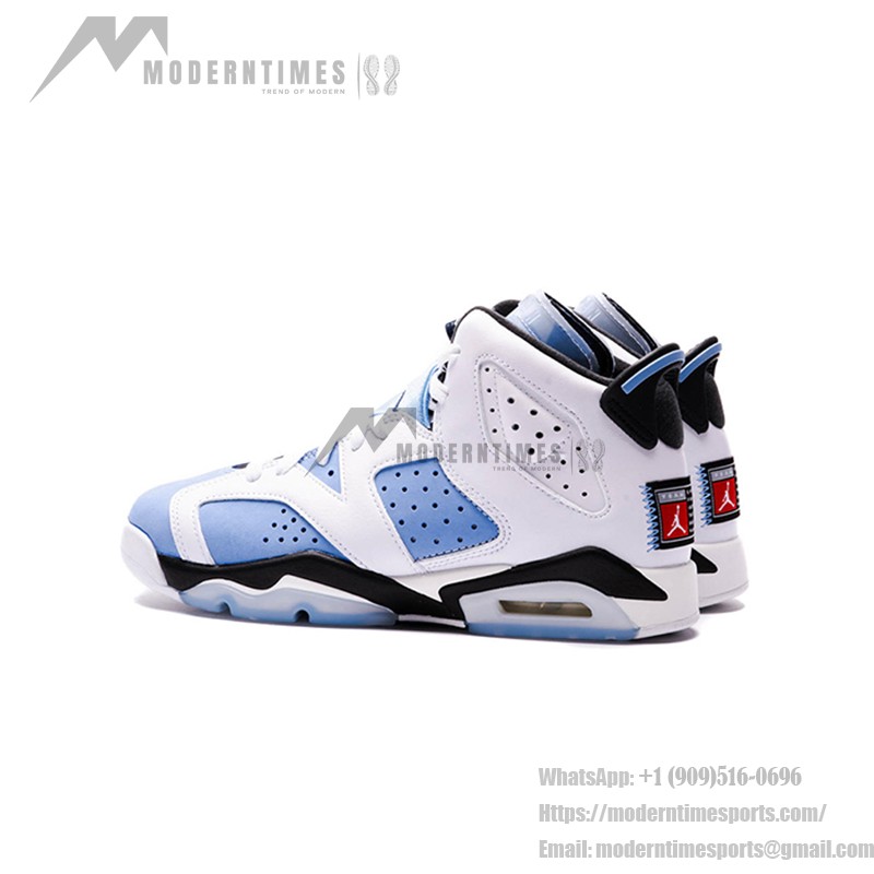 Air Jordan 6 Retro 'UNC White University Blue' CT8529-410 – Premium White and Blue Basketball Sneakers