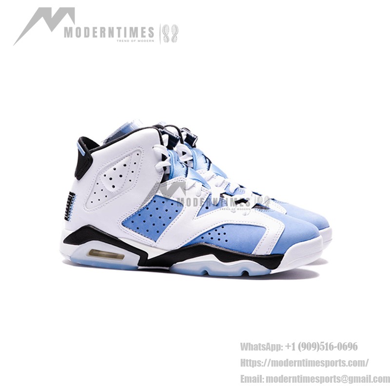 Air Jordan 6 Retro 'UNC White University Blue' CT8529-410 – Premium White and Blue Basketball Sneakers