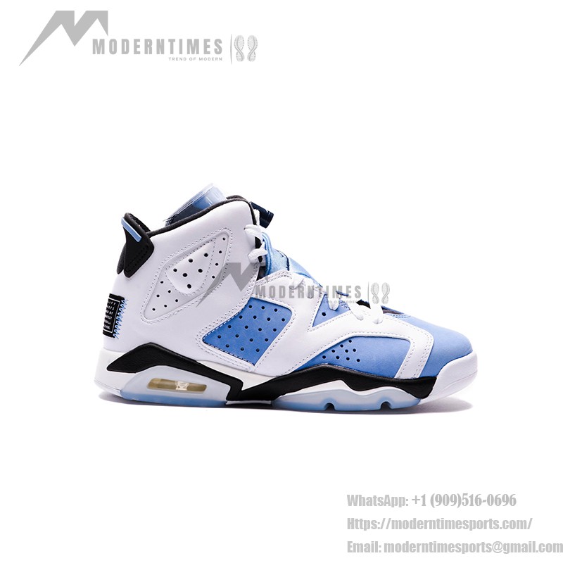 Air Jordan 6 Retro 'UNC White University Blue' CT8529-410 – Premium White and Blue Basketball Sneakers