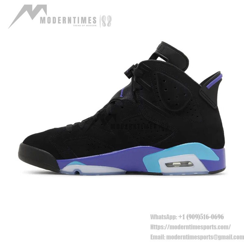 Air Jordan 6 Retro 'Aqua Black' CT8529-004 – Black and Aqua Blue Sneakers