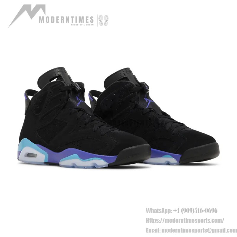 Air Jordan 6 Retro 'Aqua Black' CT8529-004 – Black and Aqua Blue Sneakers