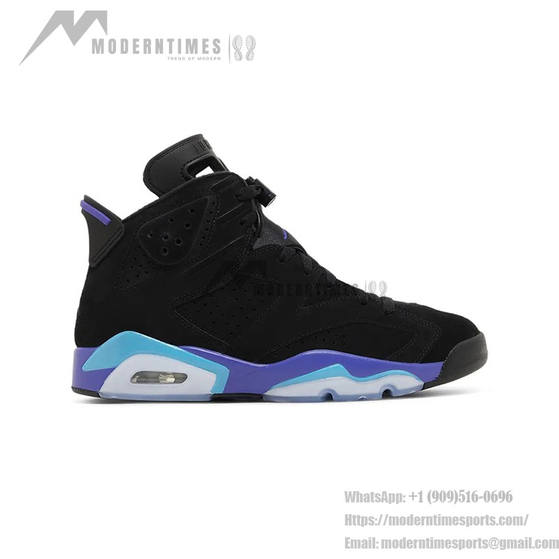 Air Jordan 6 Retro 'Aqua Black' CT8529-004 – Black and Aqua Blue Sneakers