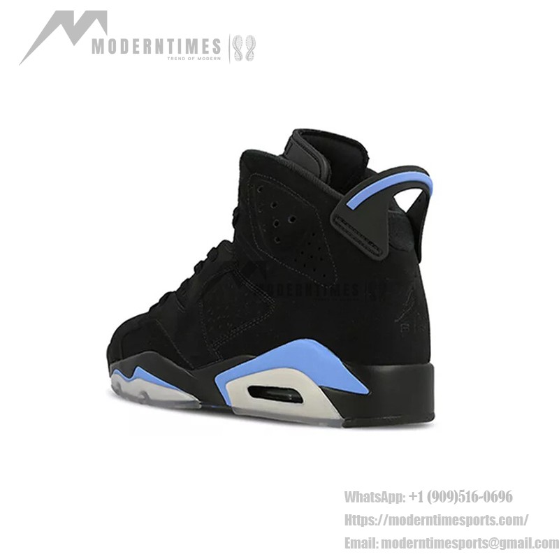 Air Jordan 6 Retro 'UNC Black University Blue' 384665-006 – Schwarz-Blaue Basketballschuhe