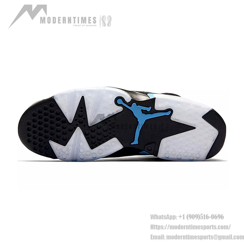 Air Jordan 6 Retro 'UNC Black University Blue' 384665-006 – Black and Blue Basketball Sneakers