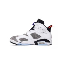 Air Jordan 6 Retro 'Flint' CI3125-100 – Iconic White, Grey, and Purple Sneakers | Shop Now