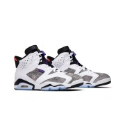 Air Jordan 6 Retro 'Flint' CI3125-100 – Iconic White, Grey, and Purple Sneakers | Shop Now