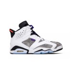 Air Jordan 6 Retro 'Flint' CI3125-100 – White, Grey, and Purple Sneakers