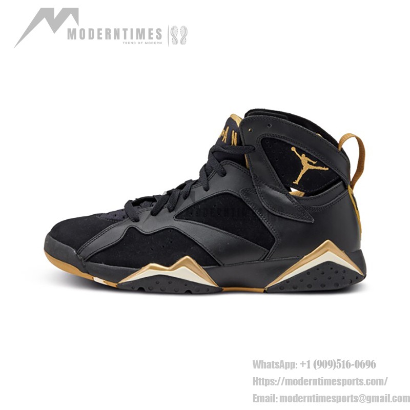 Air Jordan 7 Retro "Golden Moments" 304774-030 black and gold high-top basketball sneakers