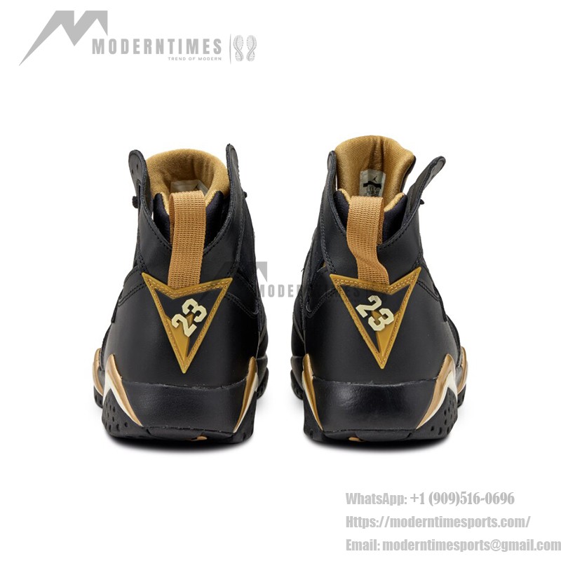 Air Jordan 7 Retro "Golden Moments" 304774-030 black and gold high-top basketball sneakers