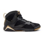 Air Jordan 7 Retro "Golden Moments" 304774-030 black and gold high-top basketball sneakers