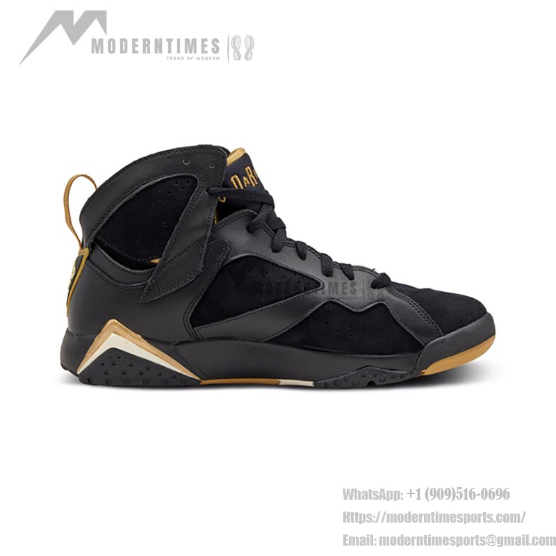 Air Jordan 7 Retro "Golden Moments" 304774-030 black and gold high-top basketball sneakers