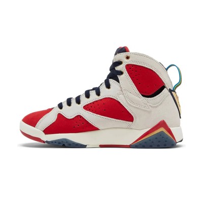 Air Jordan 7 Retro "New Sheriff in Town" DM1195-474 - Red, White, and Navy High-Top Basketball Sneakers, Classic Retro Tribute