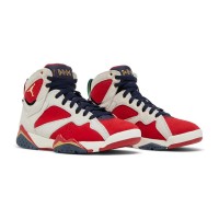 Air Jordan 7 Retro "New Sheriff in Town" DM1195-474 - Red, White, and Navy High-Top Basketball Sneakers, Classic Retro Tribute