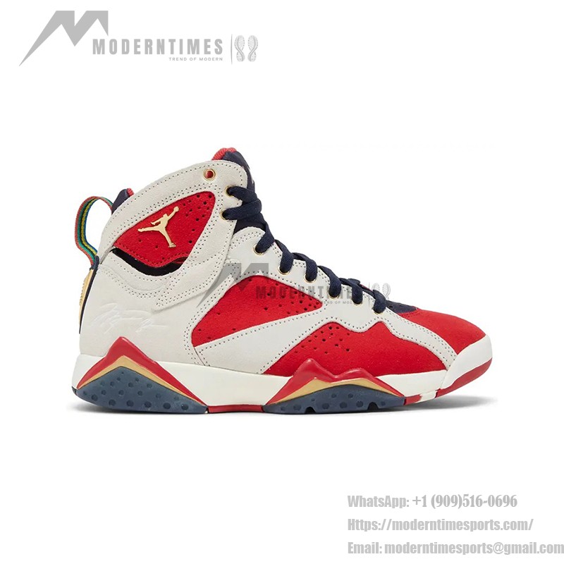 Air Jordan 7 Retro "New Sheriff in Town" DM1195-474 red, white, and navy high-top sneakers