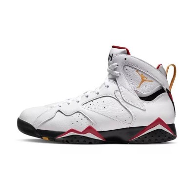 Air Jordan 7 Retro "Cardinal" 304774-104 - Classic White and Red High-Top Basketball Sneakers, Retro, Stylish, Comfortable