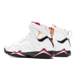 Air Jordan 7 Retro "Cardinal" 304774-104 white and red high-top basketball sneakers