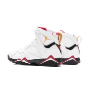 Air Jordan 7 Retro "Cardinal" 304774-104 - Klassische Weiß-Rote High-Top-Basketball-Sneaker, Retro, Stylisch, Bequem