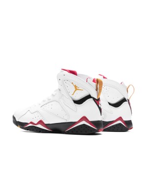 Air Jordan 7 Retro "Cardinal" 304774-104 - Classic White and Red High-Top Basketball Sneakers, Retro, Stylish, Comfortable