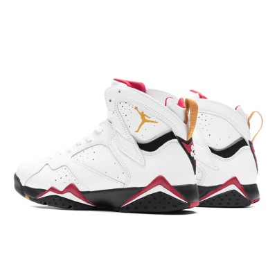 Air Jordan 7 Retro "Cardinal" 304774-104 - Classic White and Red High-Top Basketball Sneakers, Retro, Stylish, Comfortable