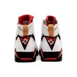 Air Jordan 7 Retro "Cardinal" 304774-104 white and red high-top basketball sneakers