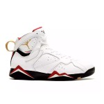 Air Jordan 7 Retro "Cardinal" 304774-104 white and red high-top basketball sneakers