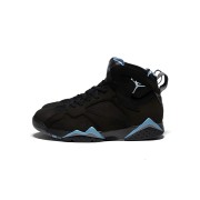 Air Jordan 7 Retro "Chambray" CU9307-004 - Schwarz-Blaue High-Top-Basketball-Sneaker, Retro, Bequem, Stilvolle Wahl