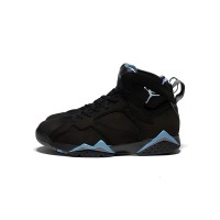 Air Jordan 7 Retro "Chambray" CU9307-004 - Black and Blue High-Top Basketball Sneakers, Retro, Comfortable, Stylish Choice