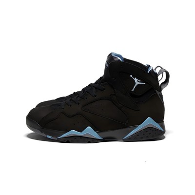 Air Jordan 7 Retro "Chambray" CU9307-004 - Black and Blue High-Top Basketball Sneakers, Retro, Comfortable, Stylish Choice