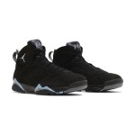 Air Jordan 7 Retro "Chambray" CU9307-004 black and blue high-top basketball sneakers