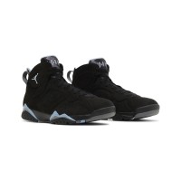 Air Jordan 7 Retro "Chambray" CU9307-004 - Schwarz-Blaue High-Top-Basketball-Sneaker, Retro, Bequem, Stilvolle Wahl