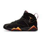 Air Jordan 7 Retro "Citrus" DQ6040-081 ブラックとオレンジのハイカットバスケットシューズ