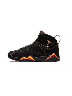 Air Jordan 7 Retro "Citrus" DQ6040-081 - Black and Orange High-Top Basketball Sneakers, Retro Classic, Stylish and Comfortable