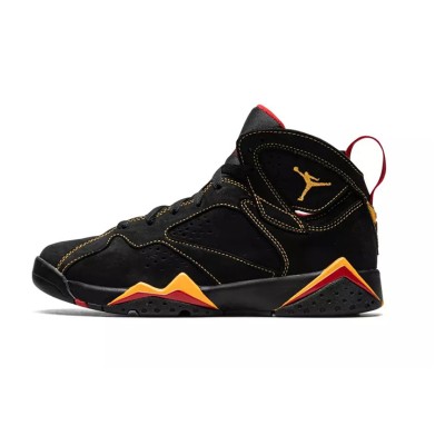 Air Jordan 7 Retro "Citrus" DQ6040-081 - Black and Orange High-Top Basketball Sneakers, Retro Classic, Stylish and Comfortable