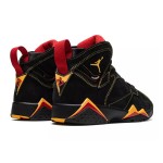 Air Jordan 7 Retro "Citrus" DQ6040-081 ブラックとオレンジのハイカットバスケットシューズ