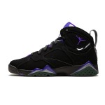 Air Jordan 7 Retro GS "Ray Allen" 304774-053 블랙과 퍼플 하이탑 농구화