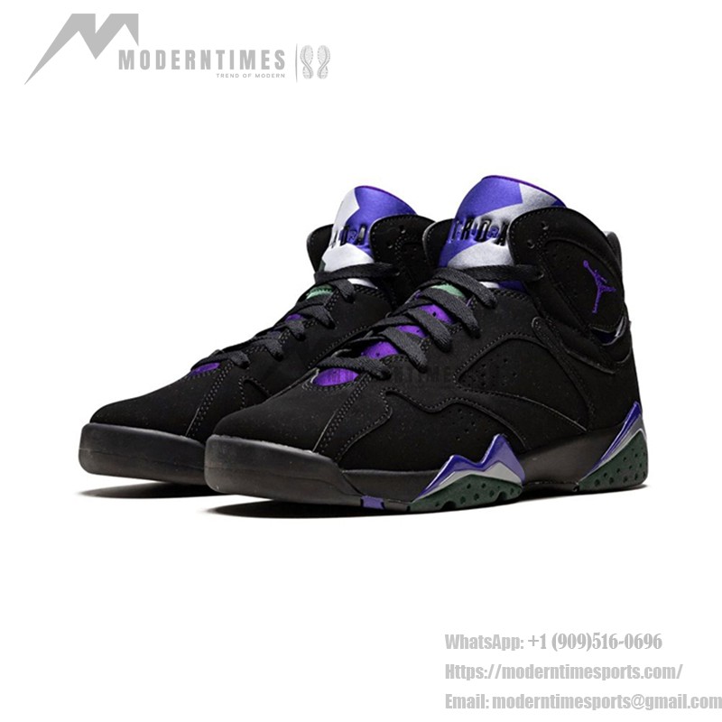 Air Jordan 7 Retro GS "Ray Allen" 304774-053 블랙과 퍼플 하이탑 농구화