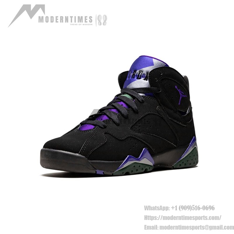 Air Jordan 7 Retro GS "Ray Allen" 304774-053 블랙과 퍼플 하이탑 농구화