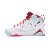 Air Jordan 7 Retro "Topaz Mist" 442960-104 - White, Red, and Blue High-Top Basketball Sneakers, Retro, Stylish, and Comfortable