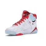 Air Jordan 7 Retro "Topaz Mist" 442960-104 white, red, and blue high-top basketball sneakers