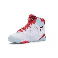 Air Jordan 7 Retro "Topaz Mist" 442960-104 - White, Red, and Blue High-Top Basketball Sneakers, Retro, Stylish, and Comfortable