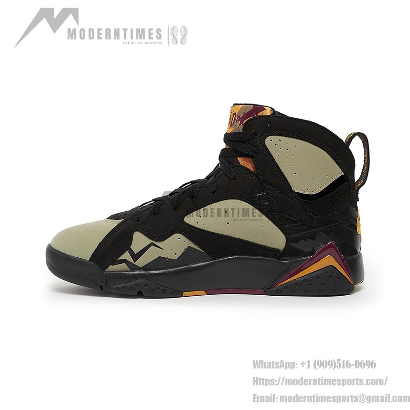 Air Jordan 7 Retro "Olive Black" DN9782-001 olive and black high-top basketball sneakers