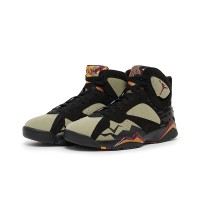 Air Jordan 7 Retro "Olive Black" DN9782-001 - Olive and Black High-Top Basketball Sneakers, Retro Style, Comfortable and Durable