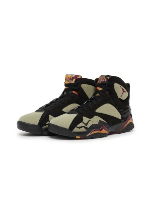 Air Jordan 7 Retro "Olive Black" DN9782-001 - Olive and Black High-Top Basketball Sneakers, Retro Style, Comfortable and Durable