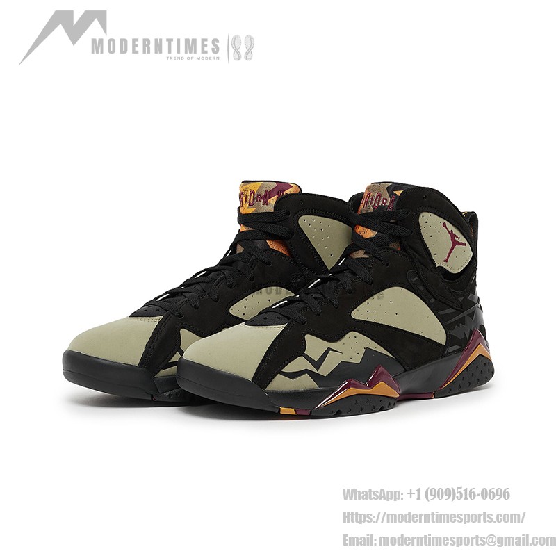 Air Jordan 7 Retro "Olive Black" DN9782-001 olive and black high-top basketball sneakers