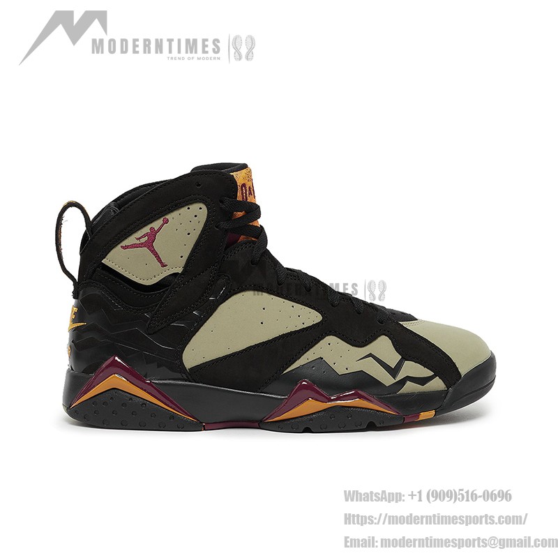 Air Jordan 7 Retro "Olive Black" DN9782-001 olive and black high-top basketball sneakers