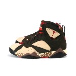 Air Jordan 7 Retro x Patta "Shimmer" AT3375-200 pink and brown high-top basketball sneakers