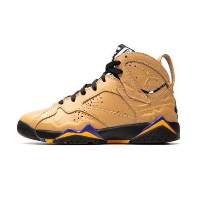 Air Jordan 7 Retro SE "Afrobeats" DZ4729-200 - Beige and Purple High-Top Sneakers, Inspired by African Beats, Stylish and Comfortable