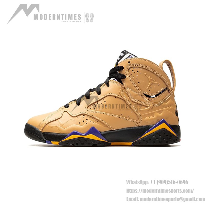 Air Jordan 7 Retro SE "Afrobeats" DZ4729-200 Beige and Purple High-Top Sneakers